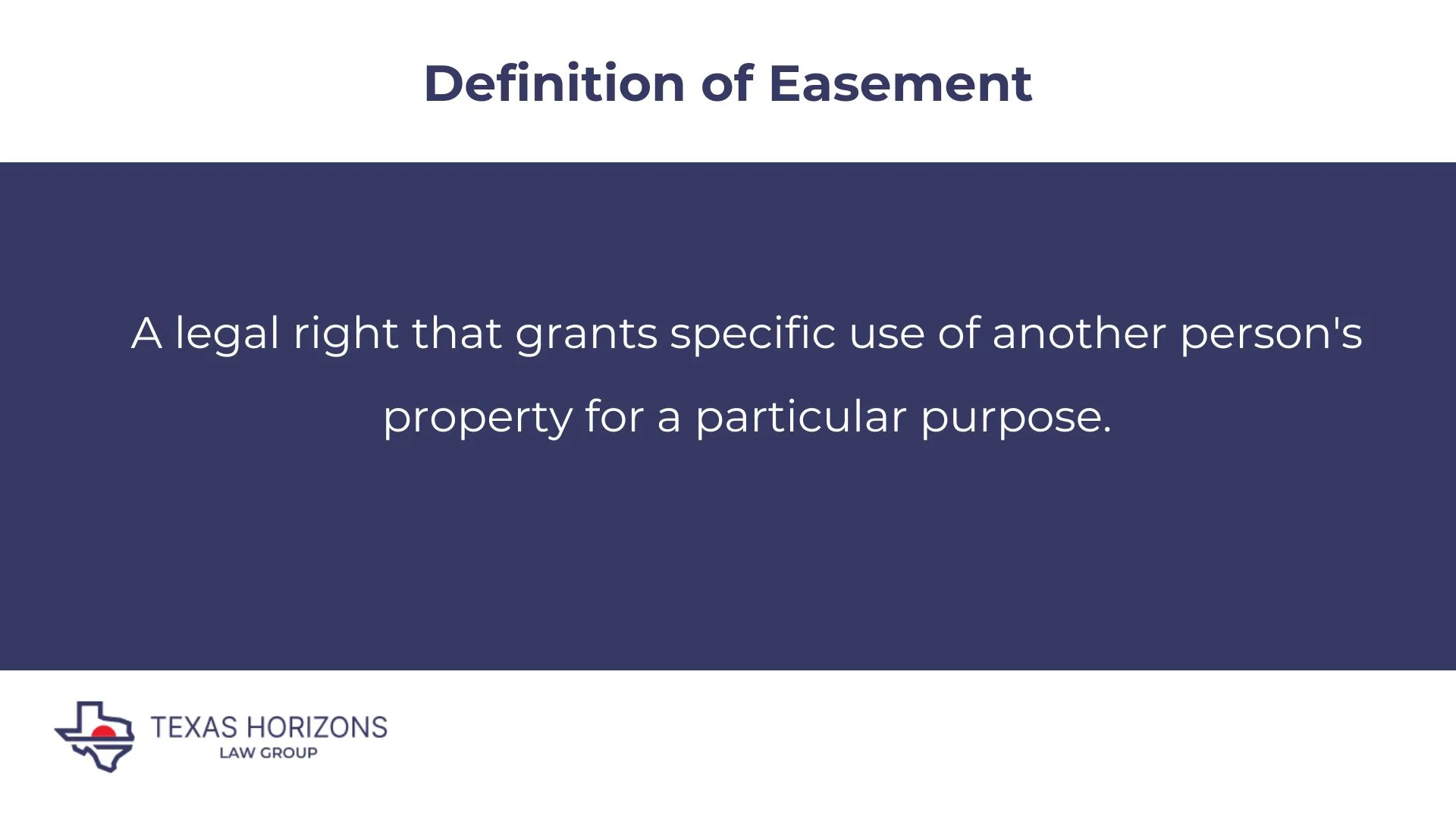 Definition of Easement