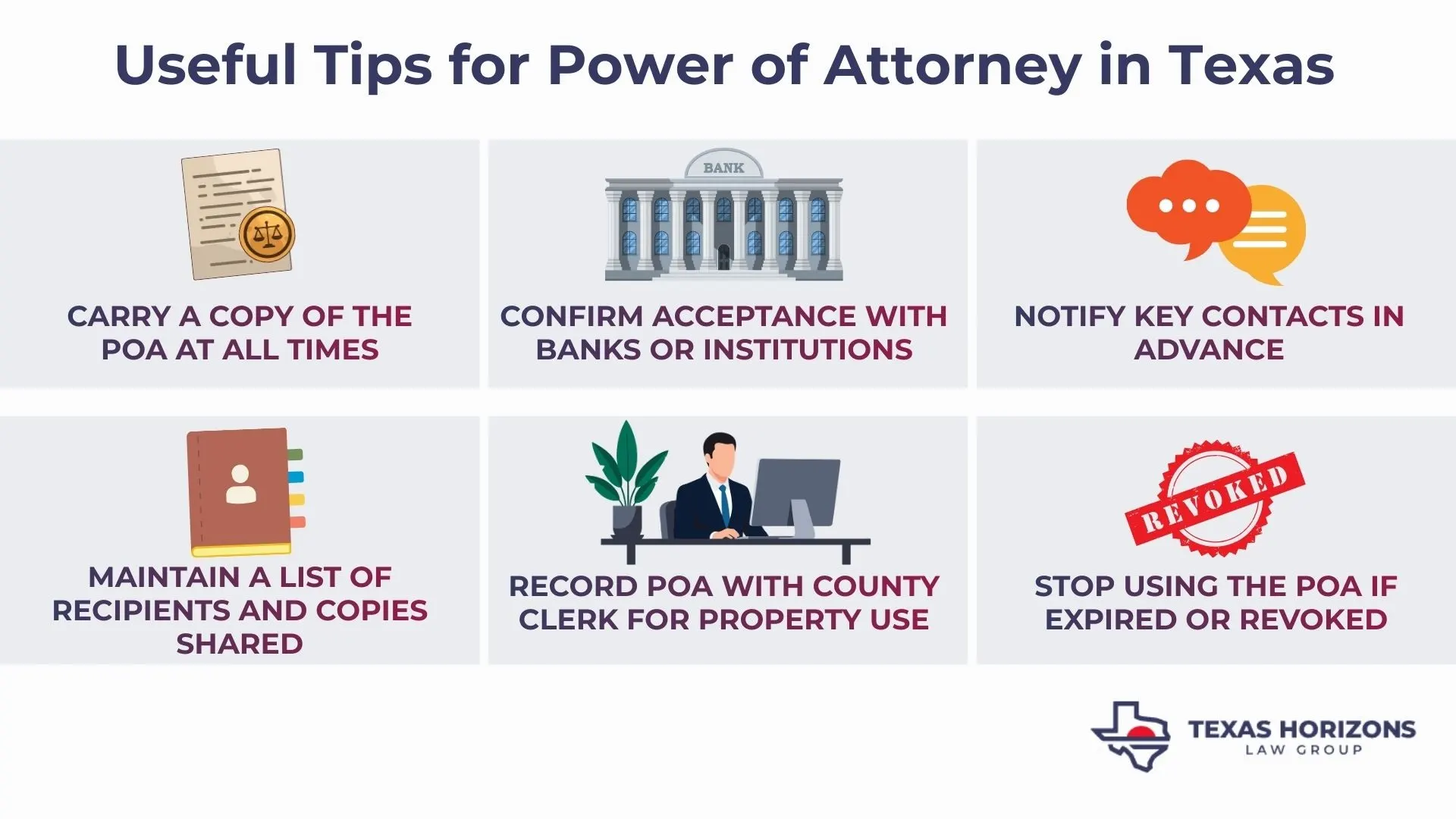 Useful Tips for Power of Attorney in Texas